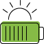 Green icon for solar battery storage solutions in Cairns