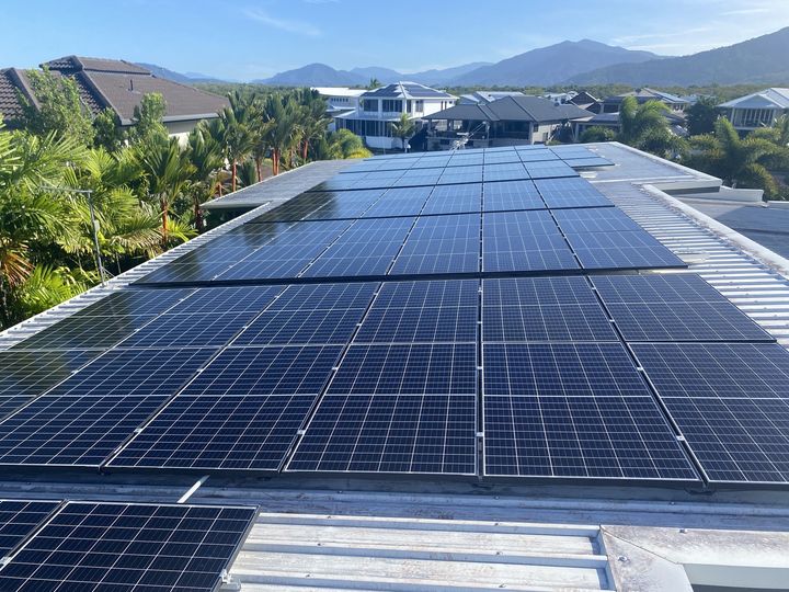 Multiple panels for solar battery storage in Cairns